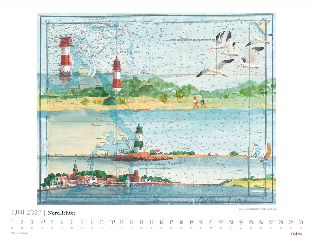 Nordlichter - See(h)karten Wandkalender 2027 – Bild 7