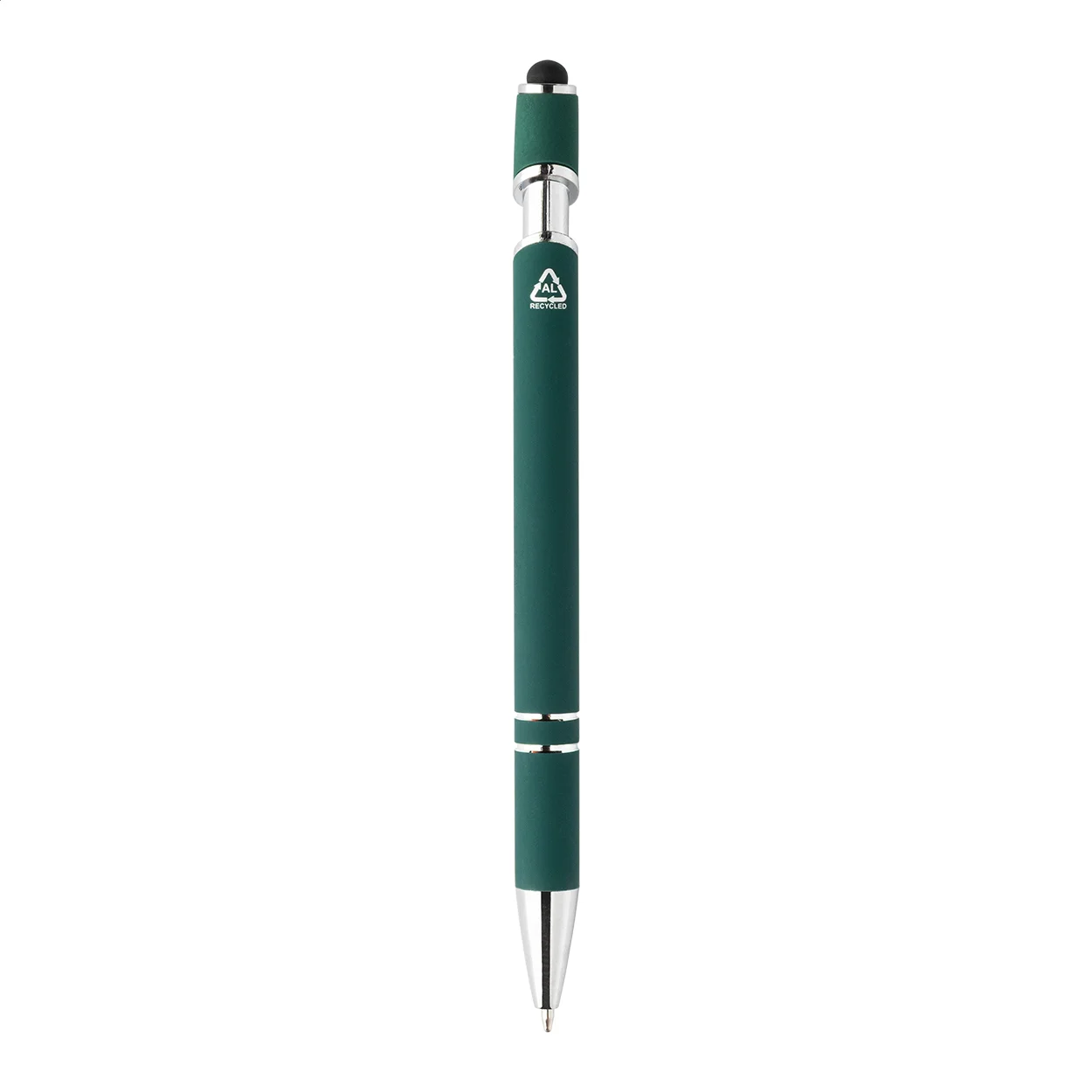 Touchpen-Kugelschreiber Tonnel Soft, dunkelgrün – Bild 2