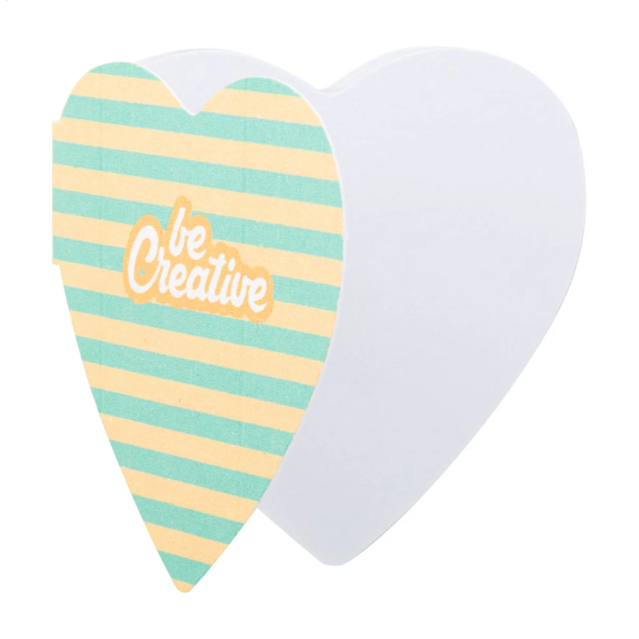 Individueller Haftnotizblock CreaStick Seed Heart, weiß – Bild 3