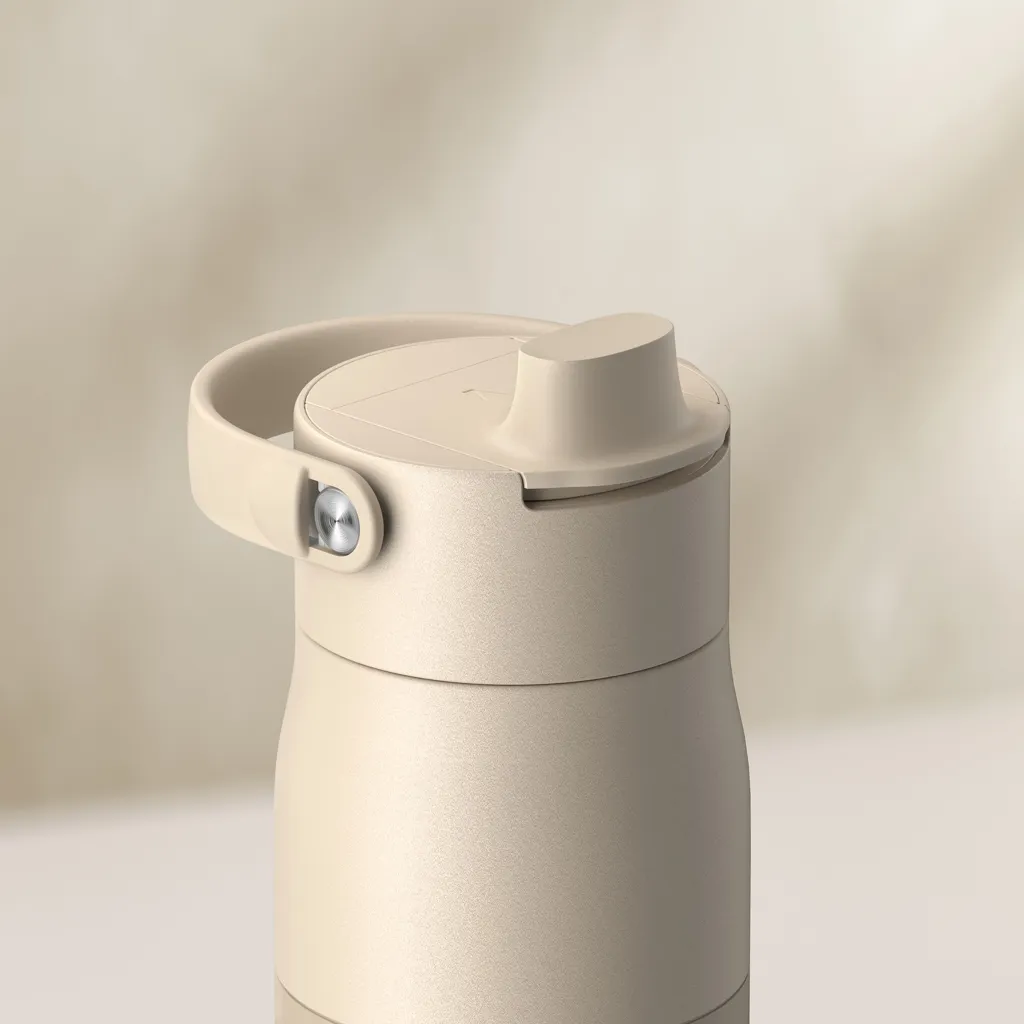 BRITA LARQ Essential Wasserflasche 680ml, beige – Bild 6