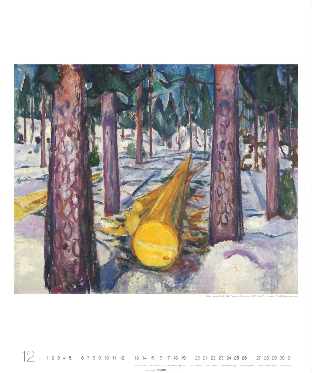 Edvard Munch Edition Wandkalender 2027 – Bild 13