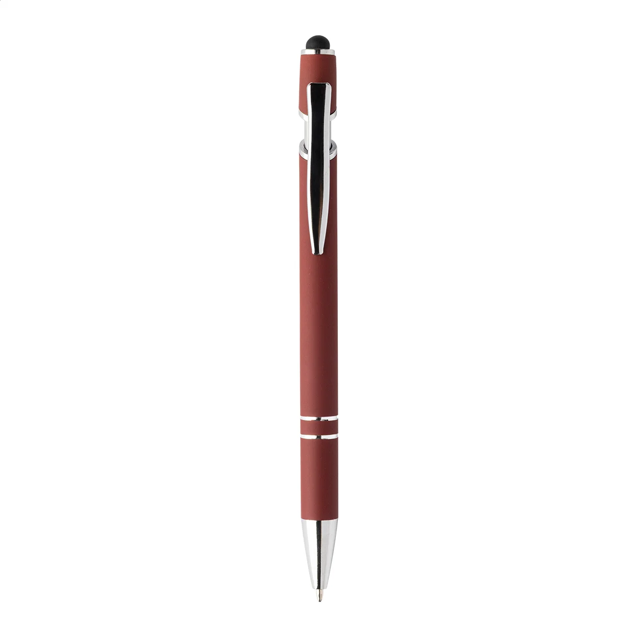 Touchpen-Kugelschreiber Tonnel Soft, burgund – Bild 3