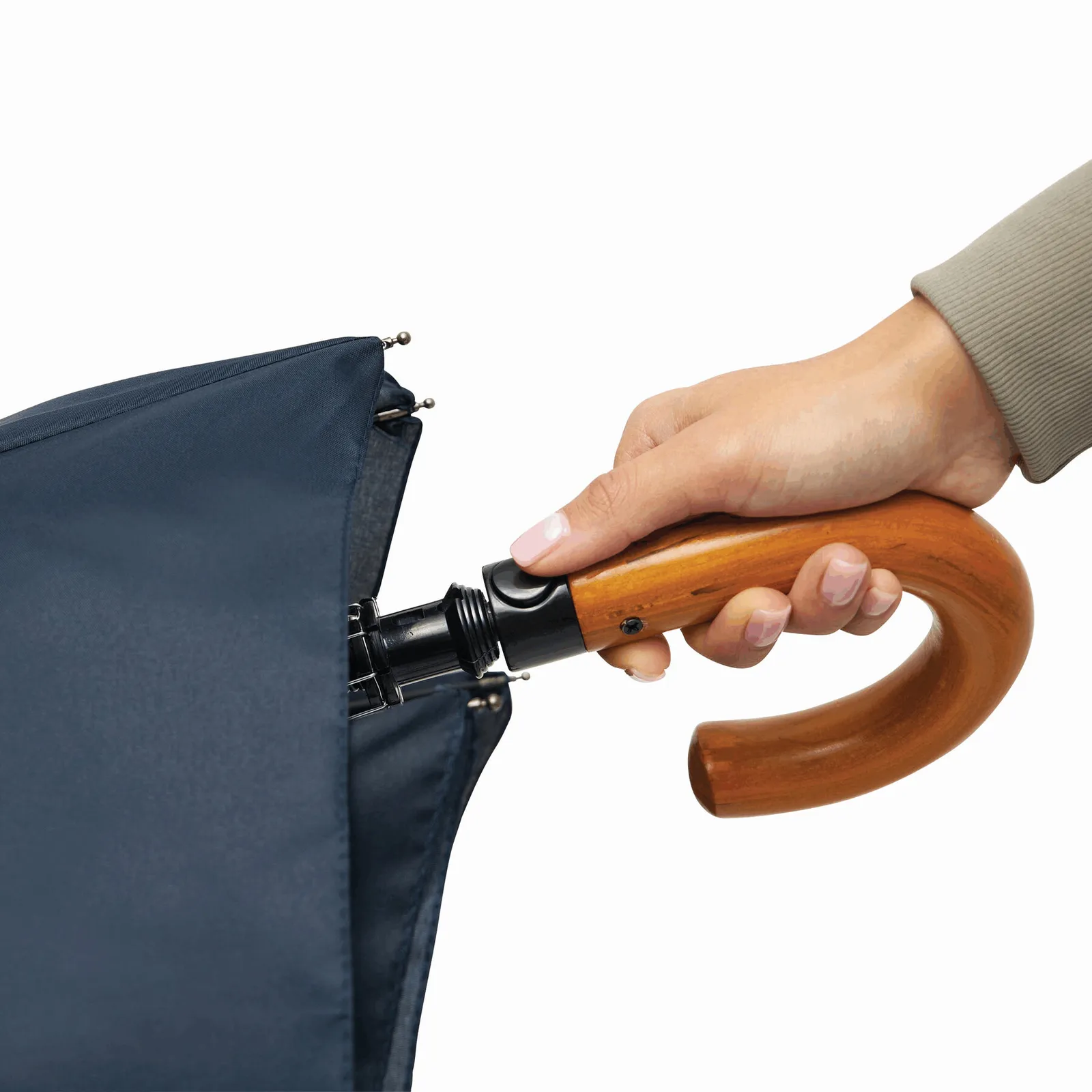 LORD Umbrella, Automatik-Herrentaschenschirm, marineblau – Bild 10