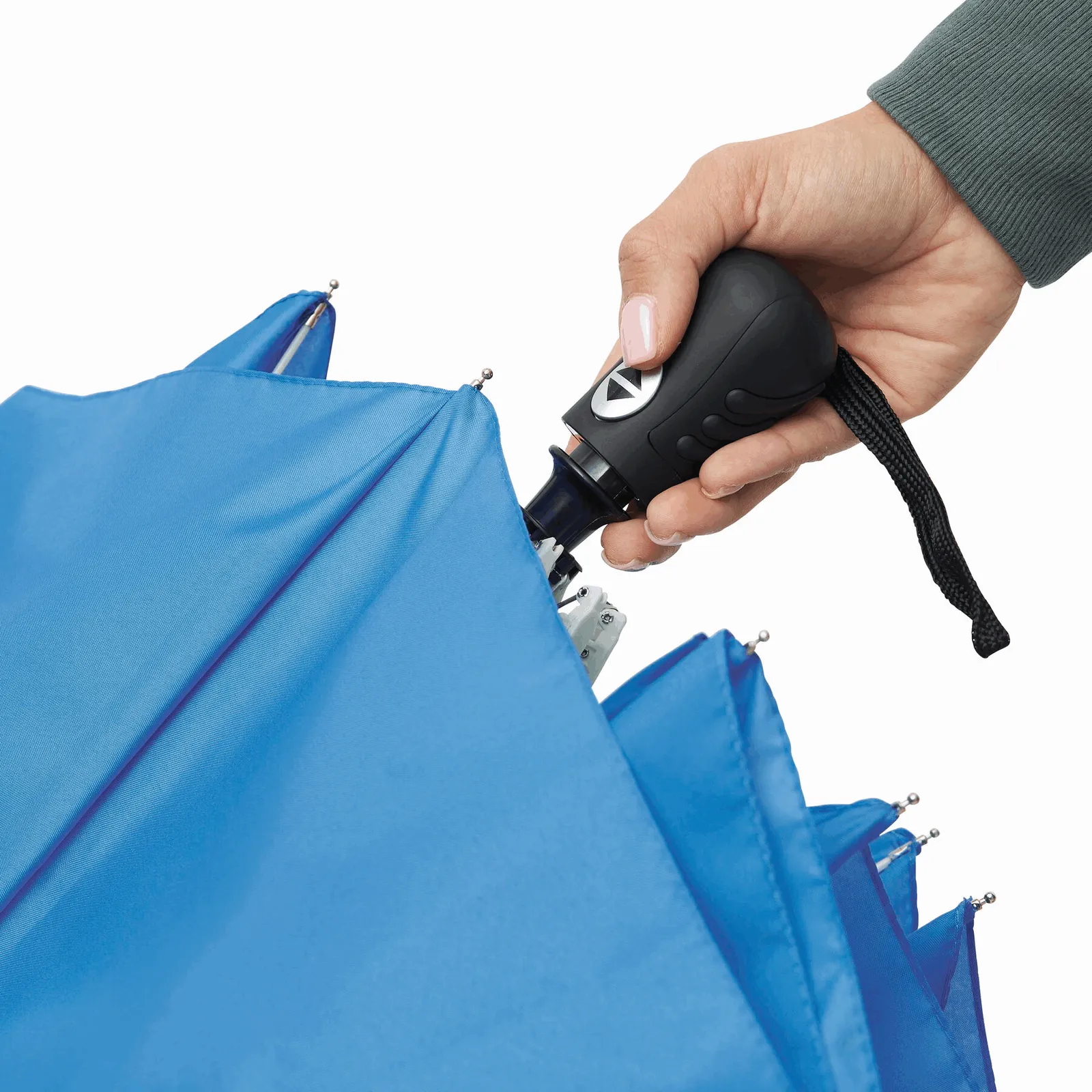 BORA - Vollautomatischer Windproof-Taschenschirm, himmelblau – Bild 10