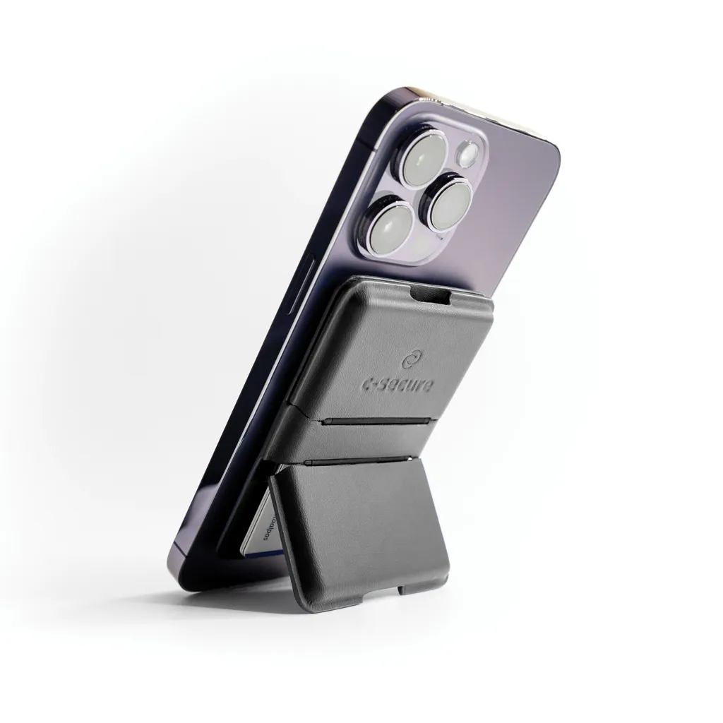 C-Secure MagSafe Phone-Wallet, schwarz – Bild 2