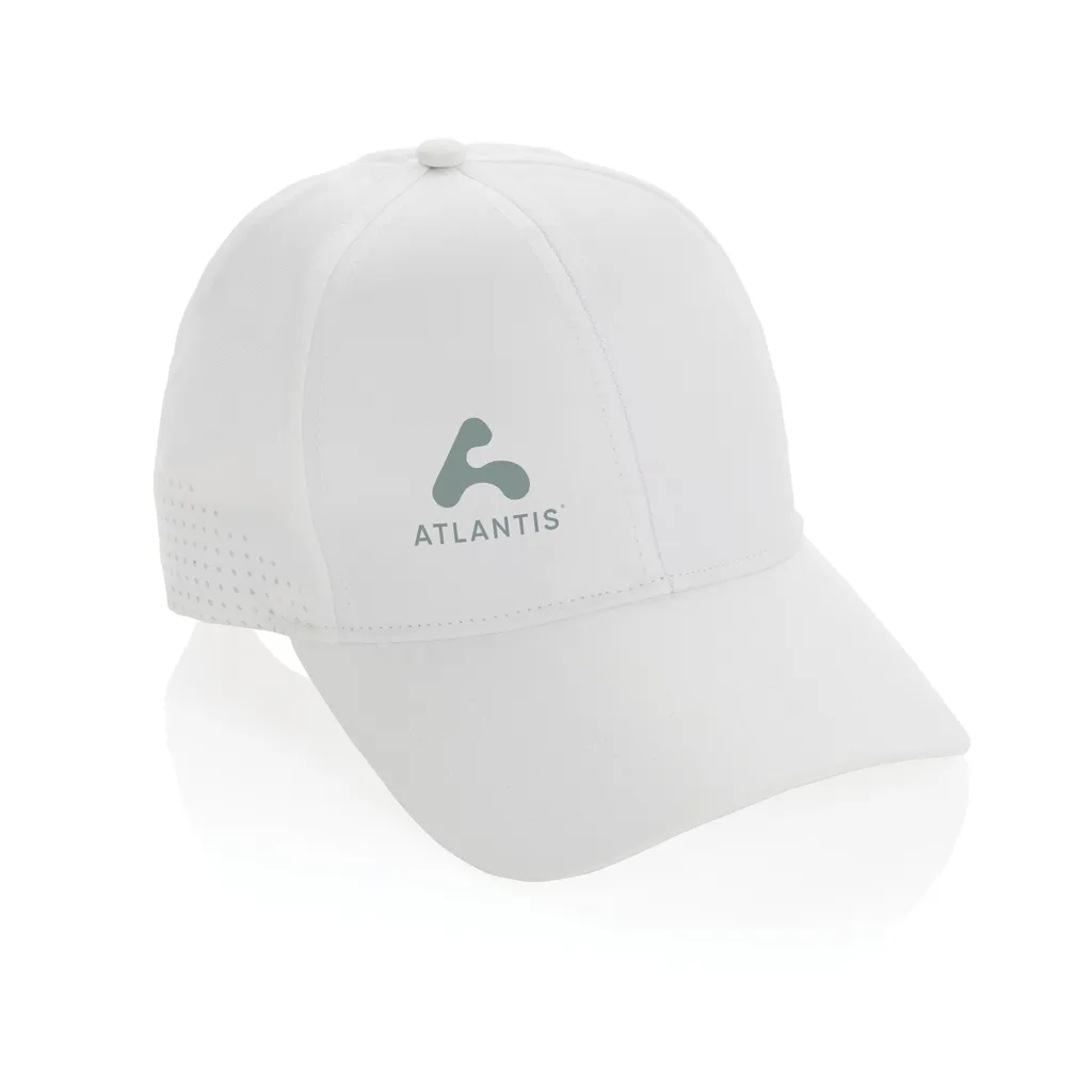 Impact AWARE™ rPET 6-Panel-Sportkappe, weiß – Bild 3