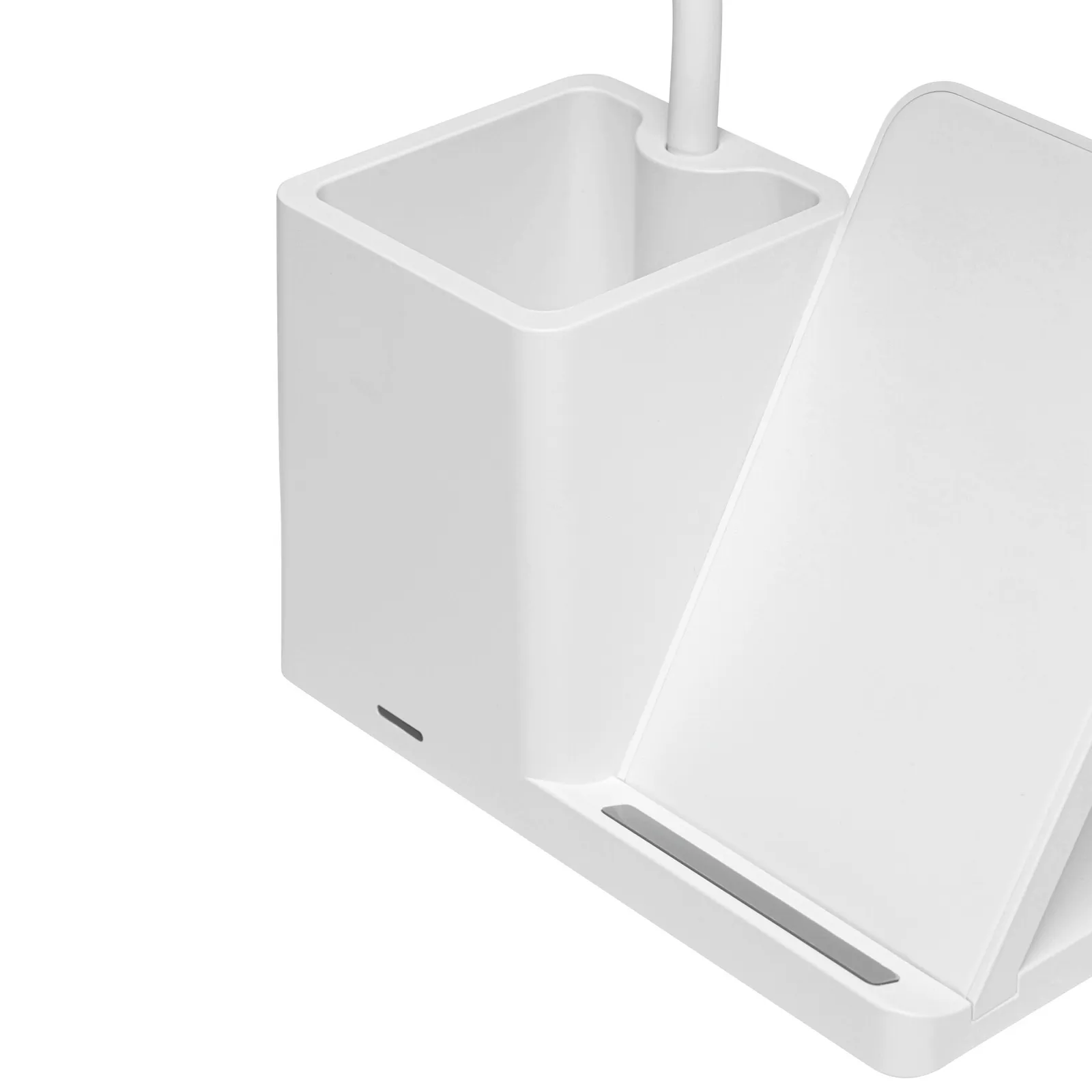 LIGHT & CHARGE - Schreibtischlampe mit Ladestation weiß, weiß – Bild 8