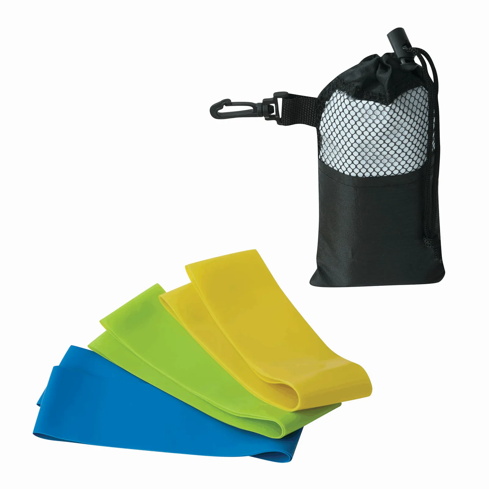 SPORTY BAG - Fitnessbänder blau, gelb, hellgrün