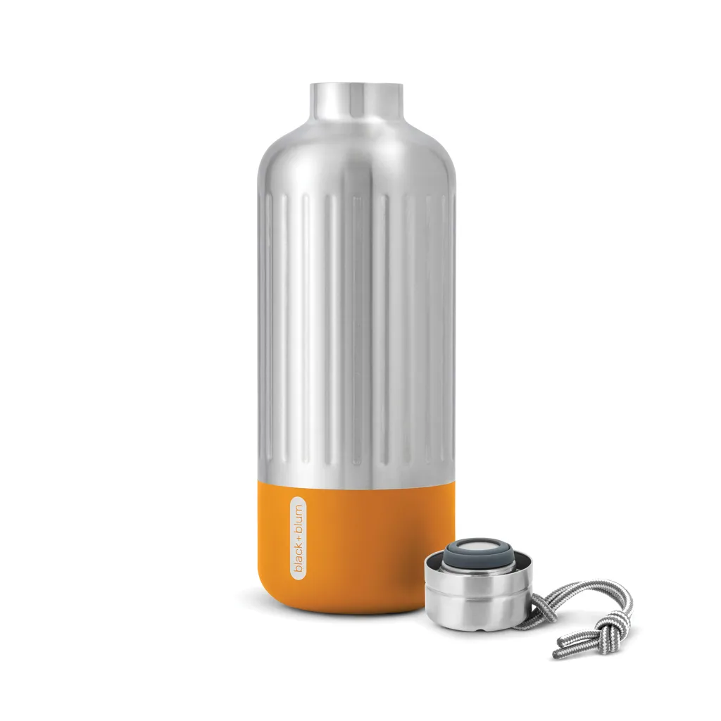 Black+Blum Explorer isolierte Wasserflasche groß, 850ml, orange – Bild 3