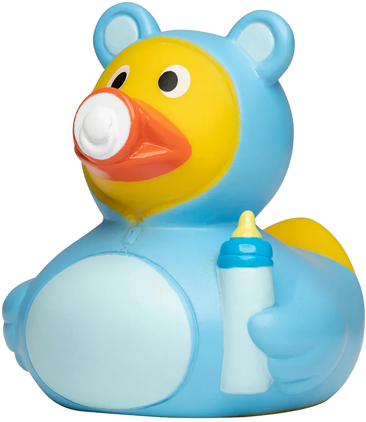 Quietsche-Ente Baby, hellblau – Bild 3