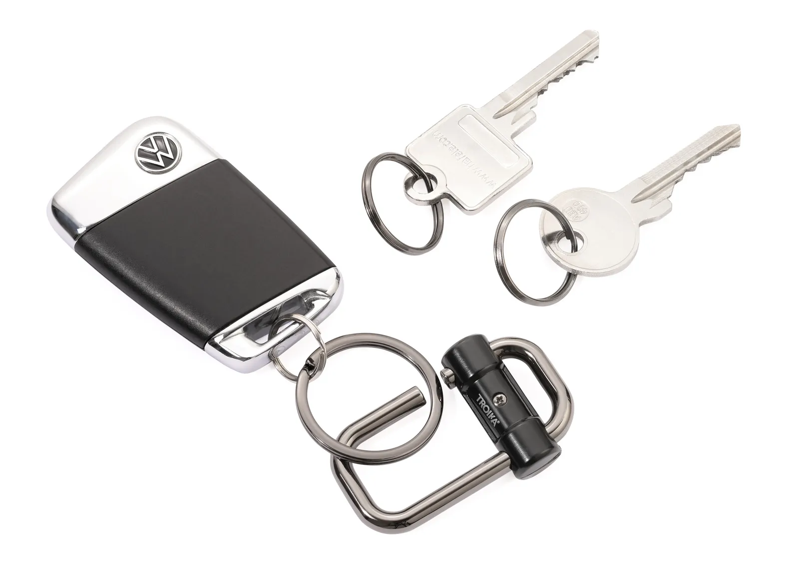 Schlüsselanhänger 2-WAY KEY gunmetal/schwarz, gunmetal/schwarz – Bild 3