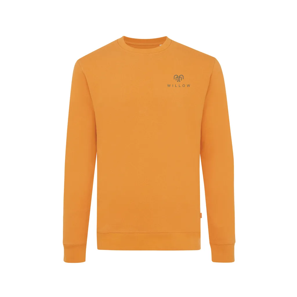 IQONIQ Zion Rundhals-Sweater aus recycelter Baumwolle, sundial orange – Bild 3
