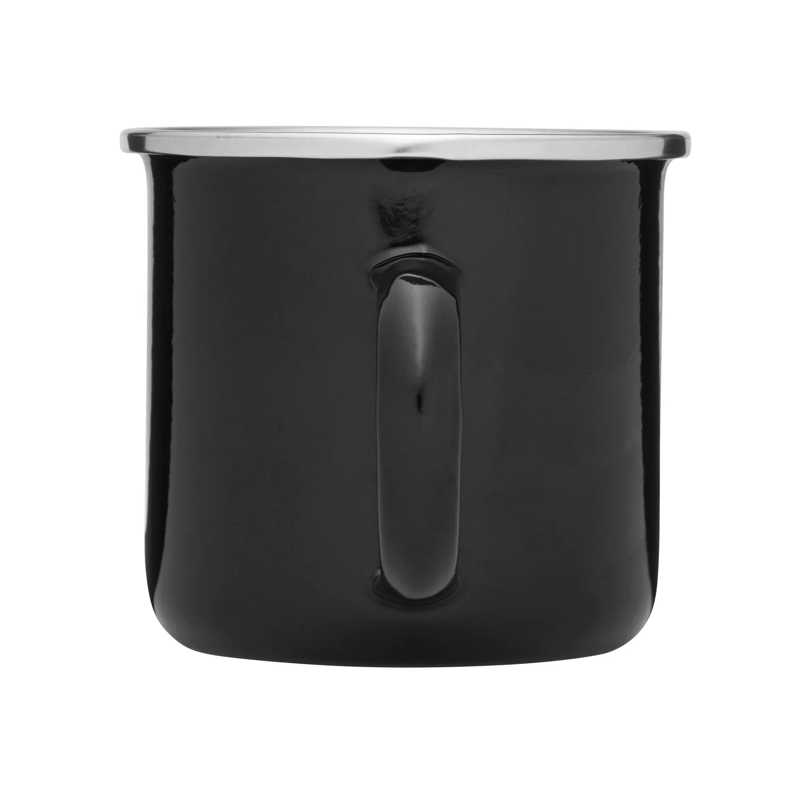 VINTAGE CUP - Emaille-Trinkbecher, schwarz – Bild 4