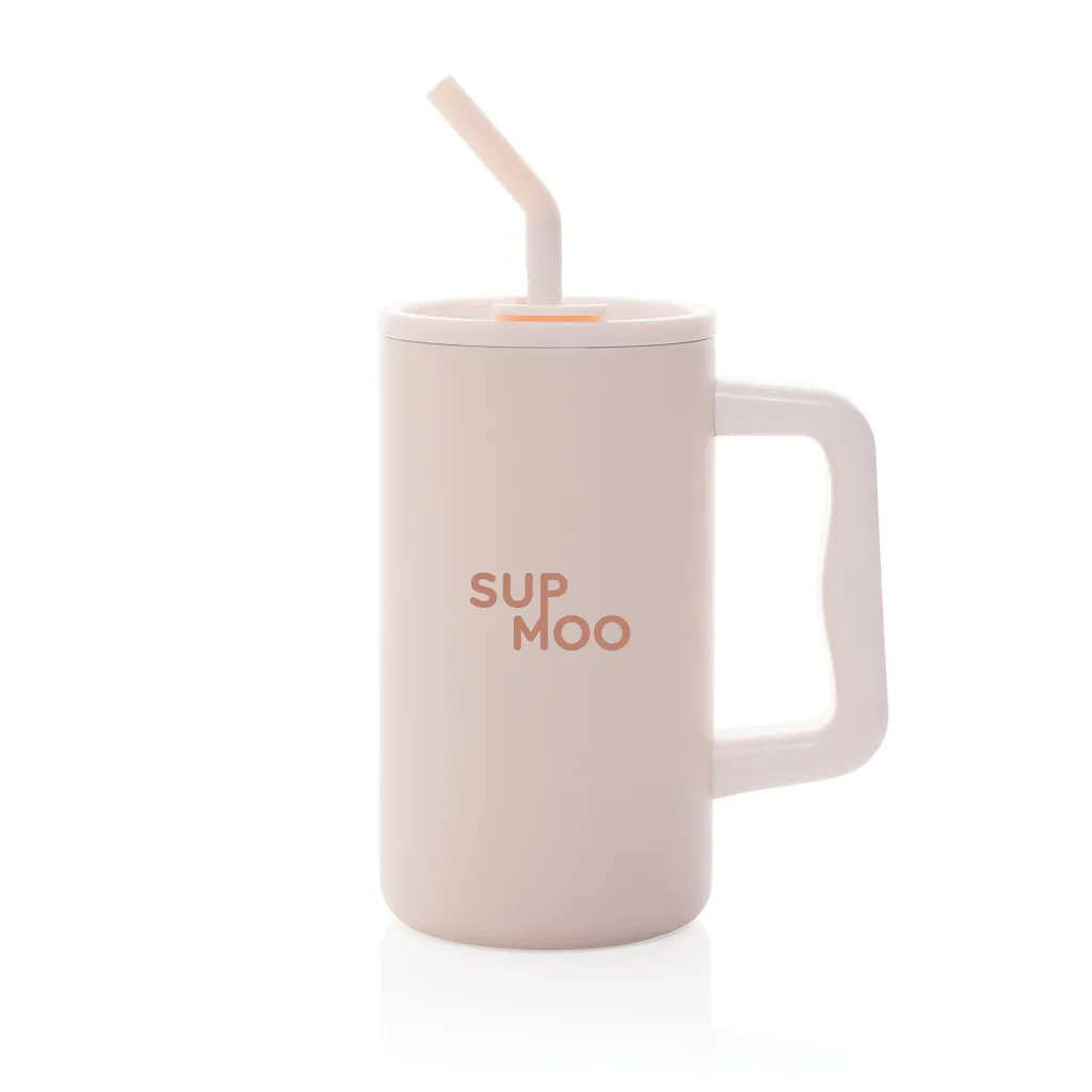 Cube Becher aus RCS recyceltem Stahl 800ml, rosa – Bild 8