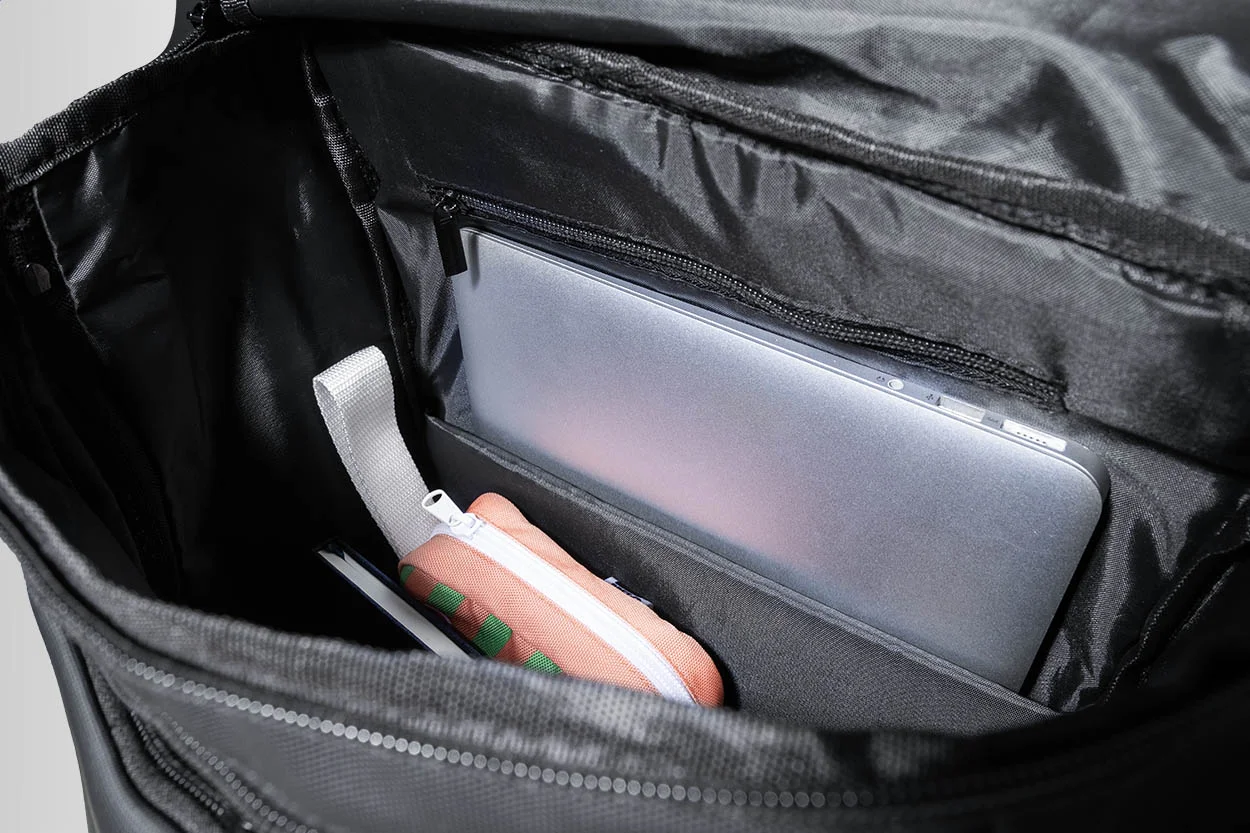 Dokumentenrucksack Pullman, RPET, schwarz – Bild 5