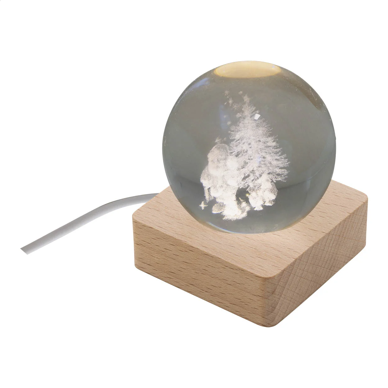 Leuchtkugel Borealis mit Weihnachtsmotiv