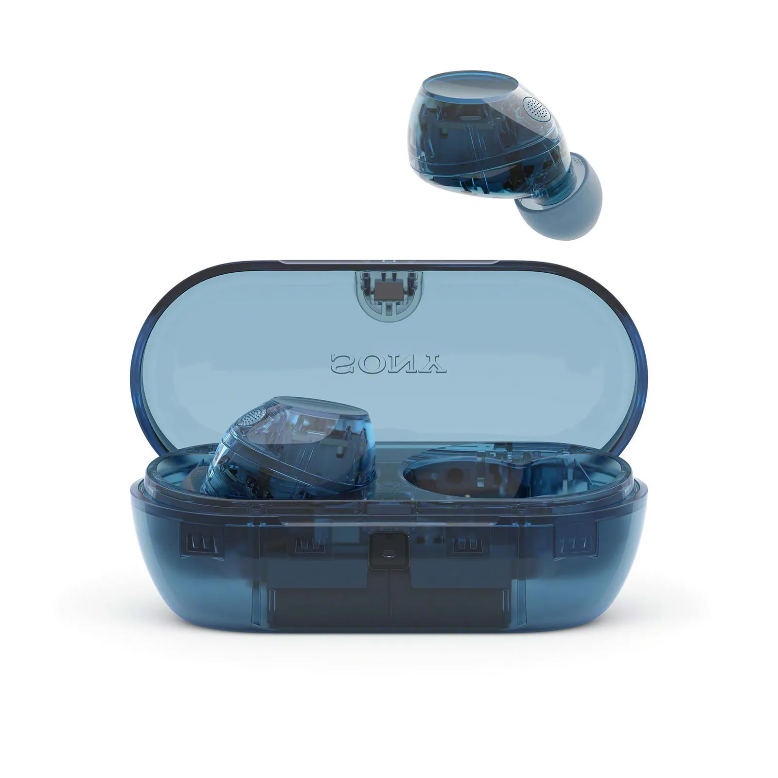 Sony WF-C710 Kabellose In-Ear-Kopfhörer, Transparentes Blau – Bild 6