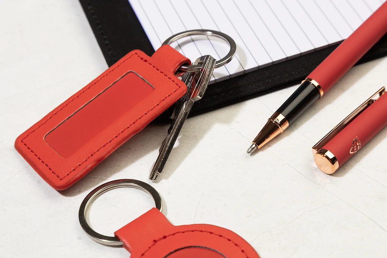 Schlüsselanhänger RPU ShineKey Rect, rot – Bild 5