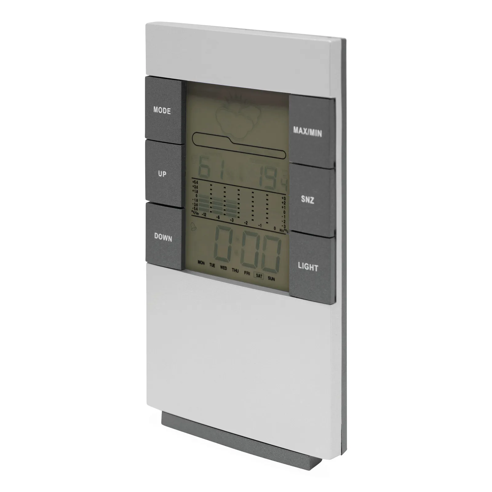 SUNNY TIMES - Wetterstation grau, silber, grau, silber – Bild 2