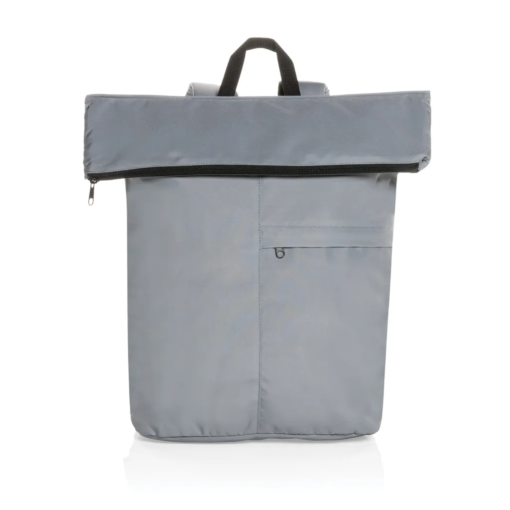 Dillon AWARE™ RPET faltbarer Lightweight-Rucksack, grau – Bild 2