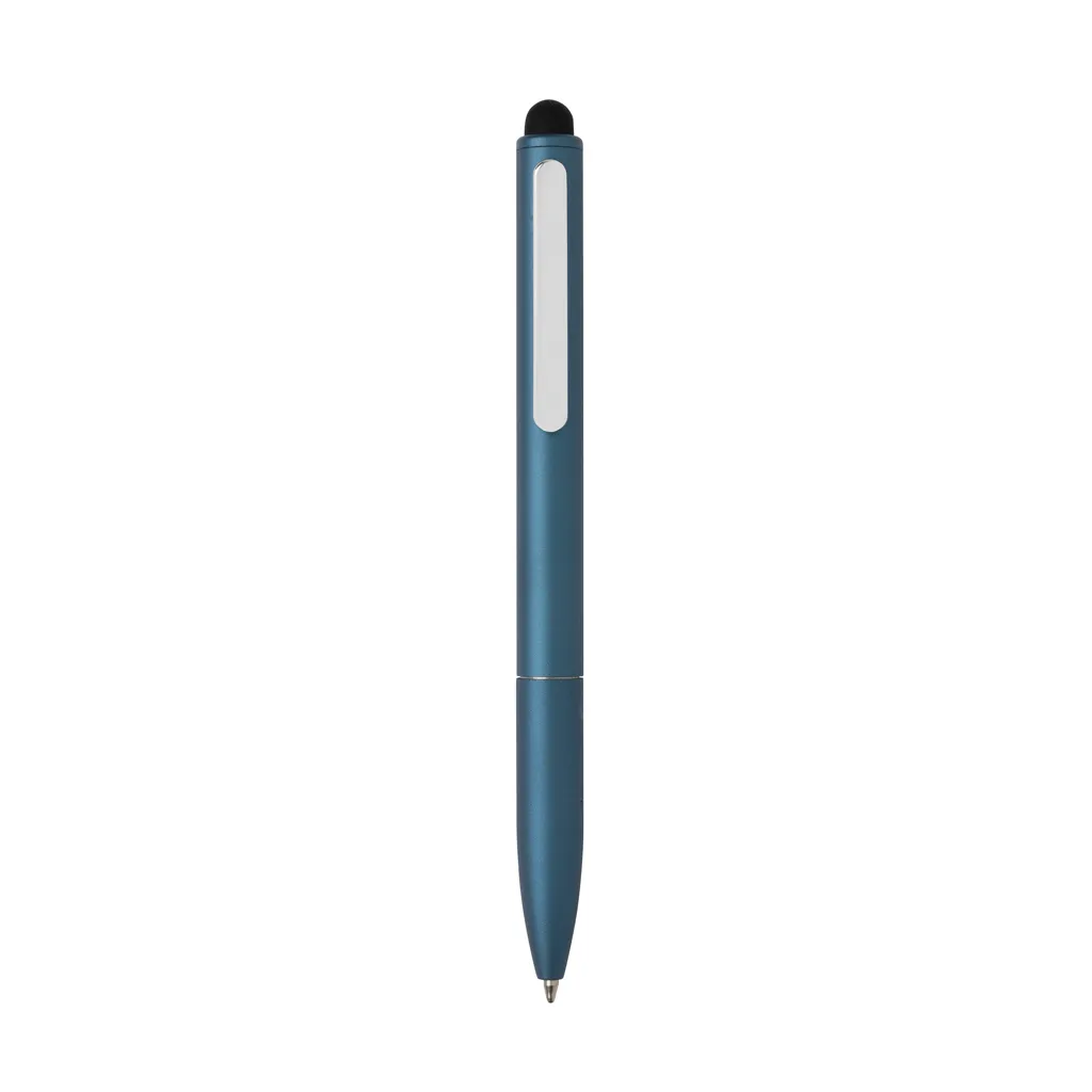Kymi Stift mit Stylus aus RCS recyceltem Aluminum, Königsblau – Bild 2