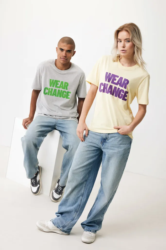 IQONIQ Sierra Lightweight T-Shirt aus recycelter Baumwolle, light heather grey – Bild 4