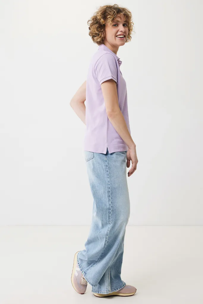 IQONIQ Yosemite Damen Piqué-Poloshirt aus rec. Baumwolle, lavender – Bild 7
