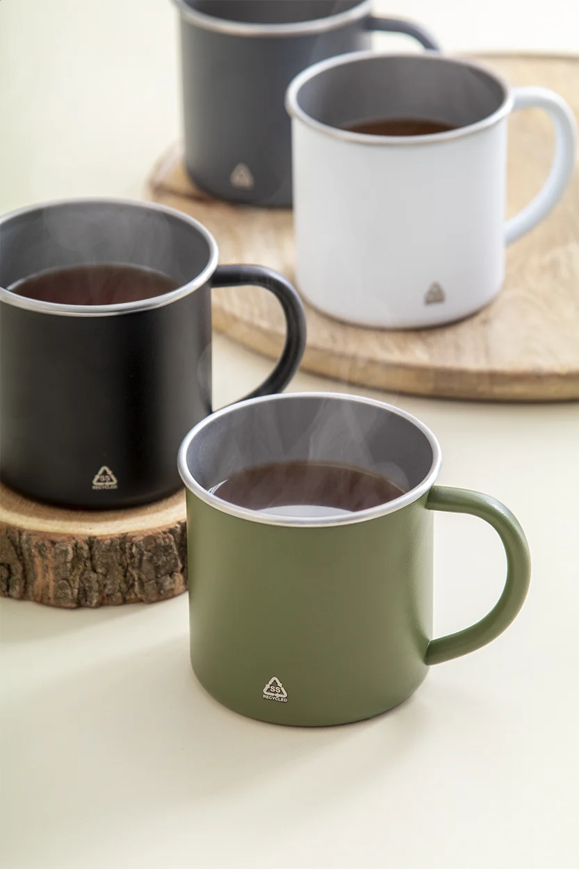 Tasse Hossa aus recyceltem Edelstahl, grün – Bild 5