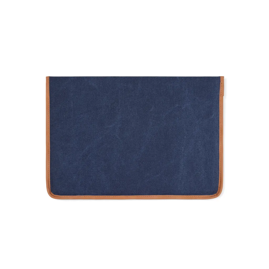 VINGA Bosler 16" Laptop-Tasche aus GRS recyceltem Canvas, navy blau – Bild 3