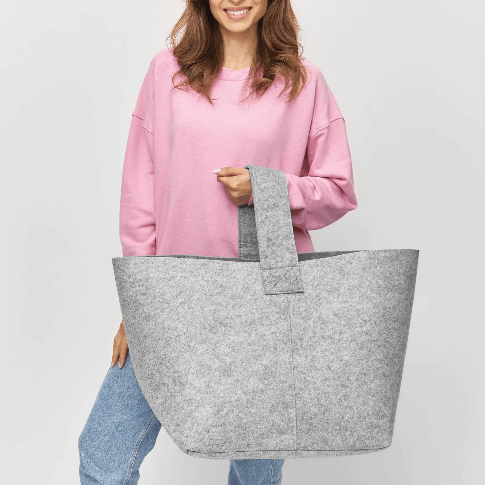 COSY - Kaminholz-Tasche grau, grau – Bild 5