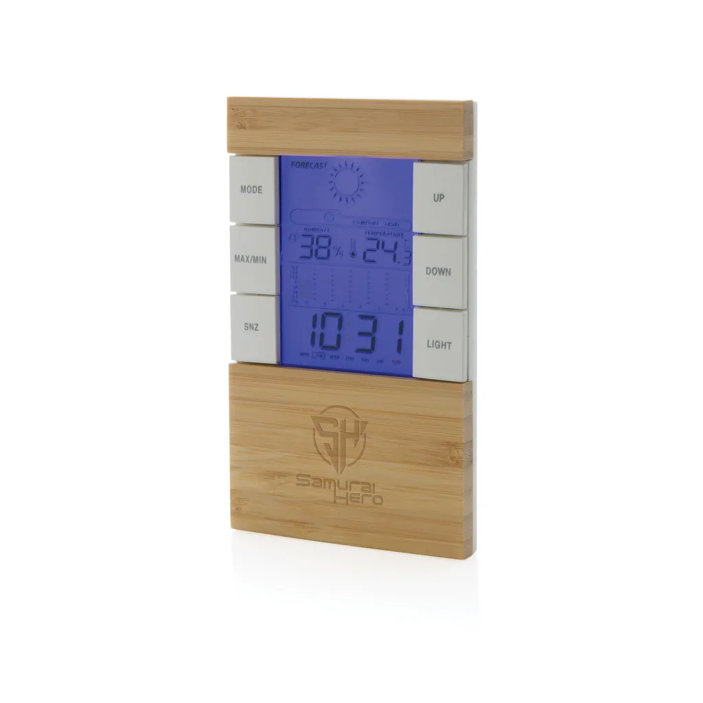 Utah Wetterstation aus RCS rKunststoff & Bambus, braun – Bild 4