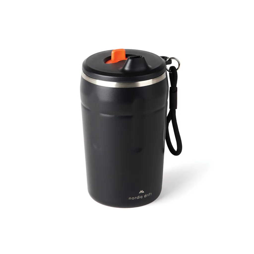 Nordic Drift Trail verschließbarer RCS Mug 350ml, schwarz – Bild 4