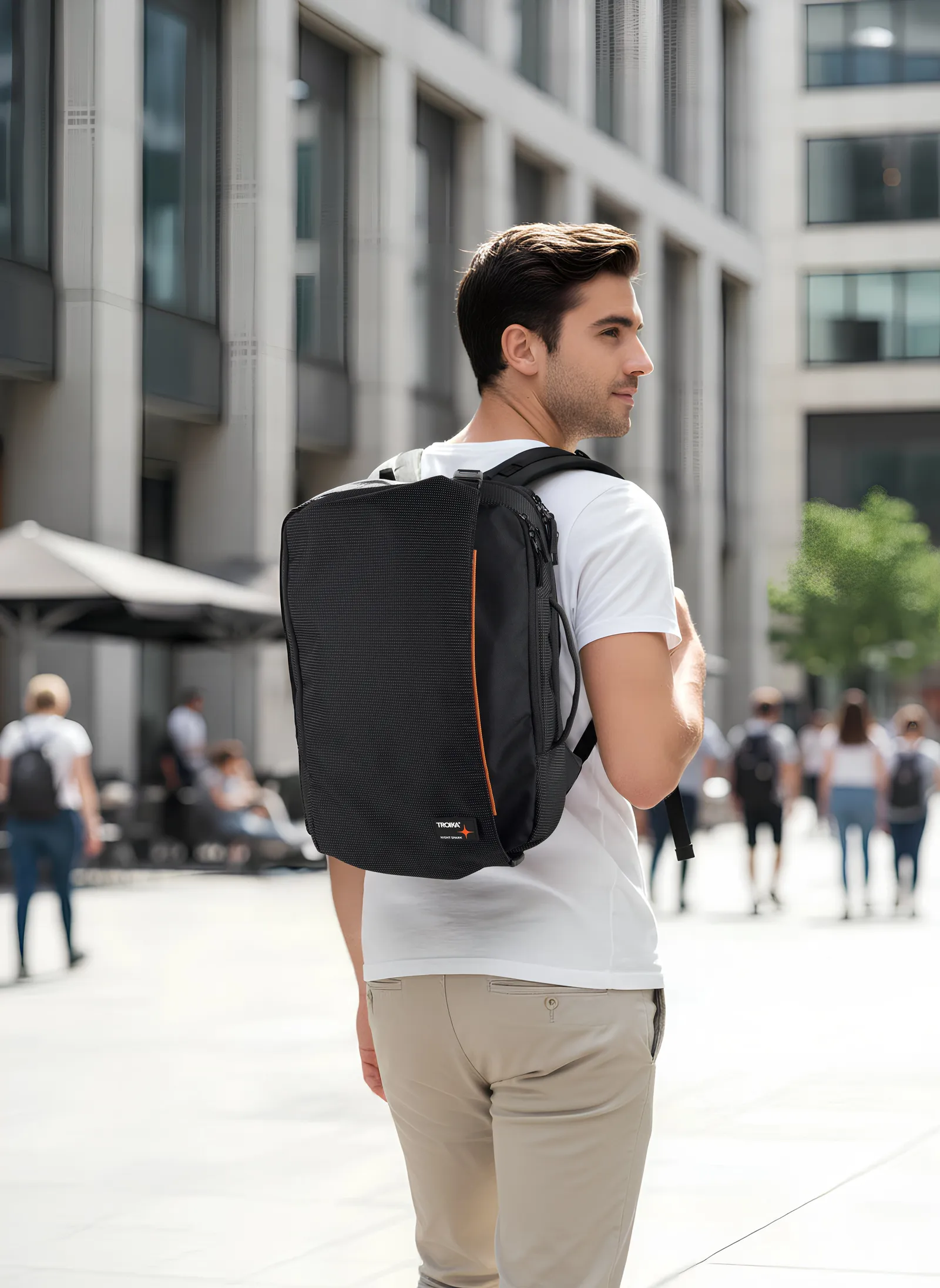 Rucksack NIGHT SPARK RUCKSACK, orange/schwarz – Bild 7