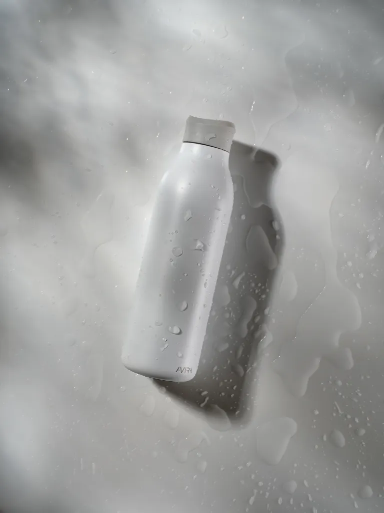 Avira Alok 360 Klick-Wasserflasche aus RCS rec. Stahl, 600ml, weiß – Bild 9