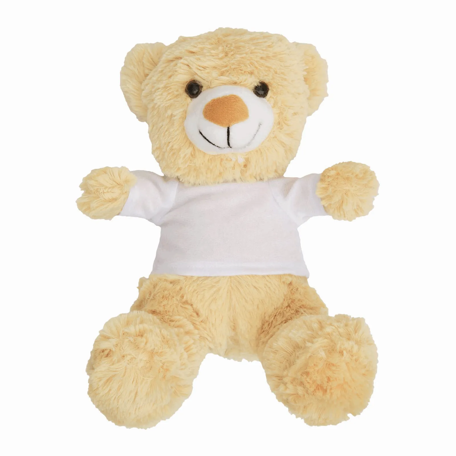 ALEXANDER - Plüsch-Bär mit weißem T-Shirt (separat gepackt) braun, weiß, braun, weiß – Bild 2