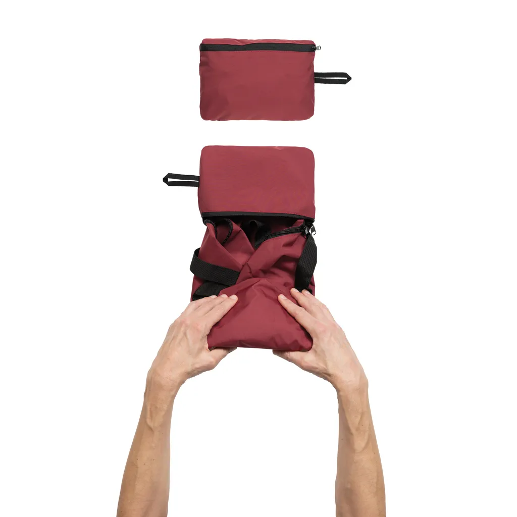 Dillon AWARE™ RPET faltbare Sporttasche, rot – Bild 5