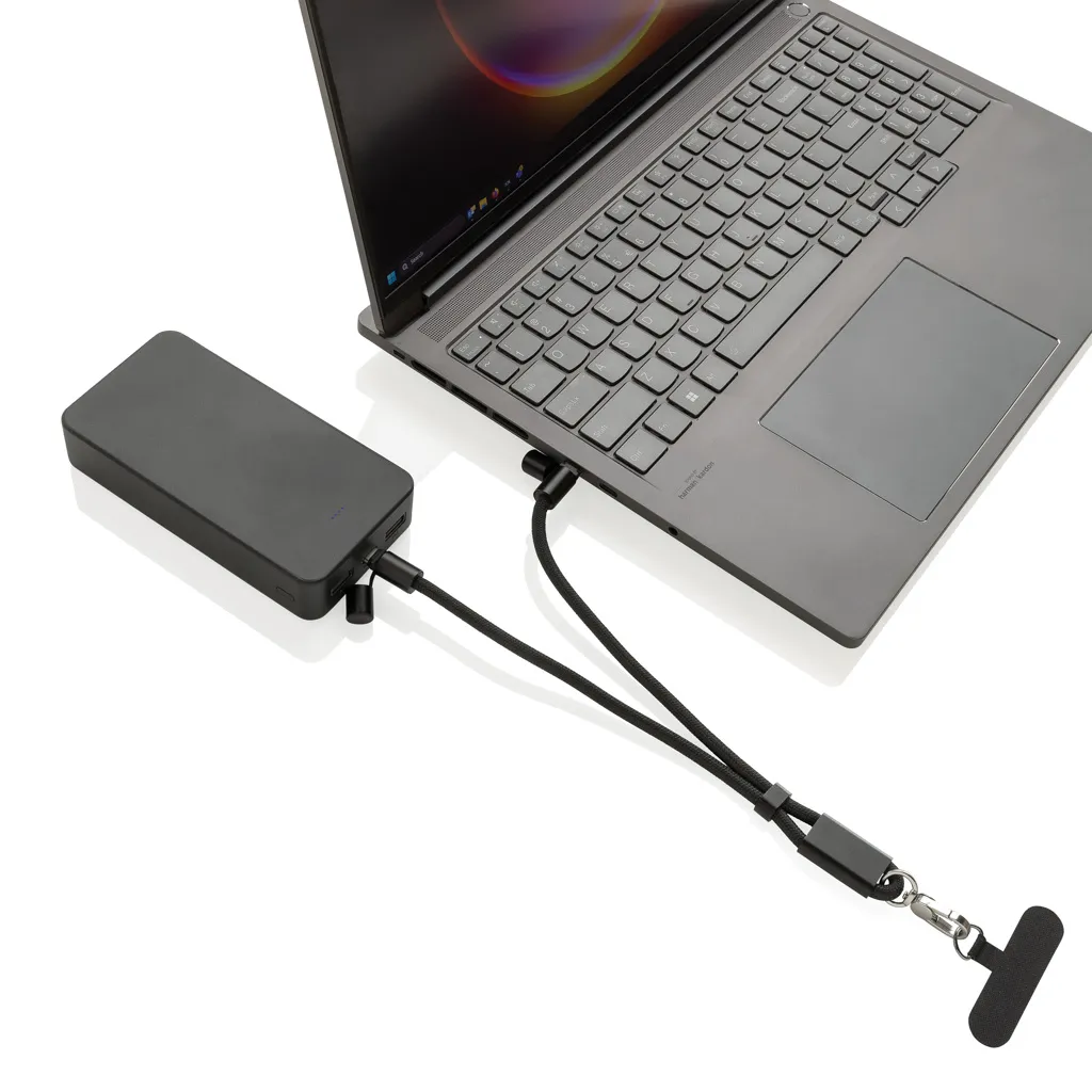 LoopAmp 60W Handgelenksband für Smartphones aus RCS rPET, schwarz – Bild 10