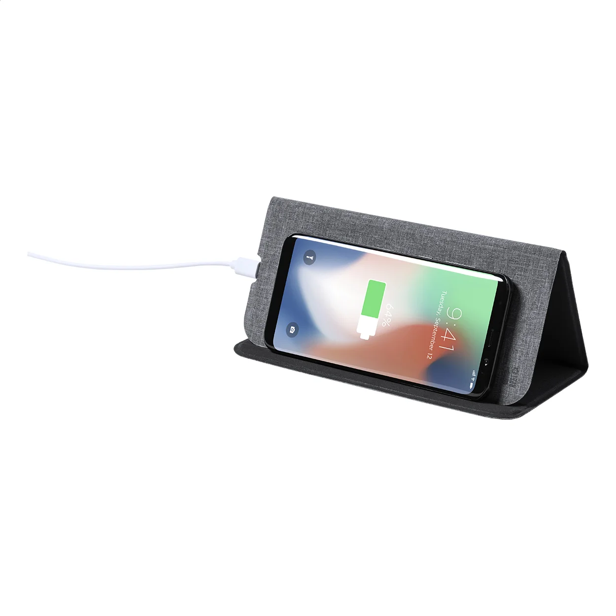 Wireless-Charger Mousepad Chapati, grau – Bild 3