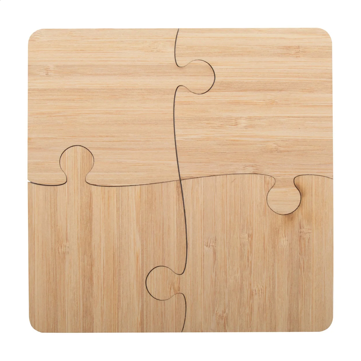 Puzzle-Untersetzer Zhuzzle, natur – Bild 2