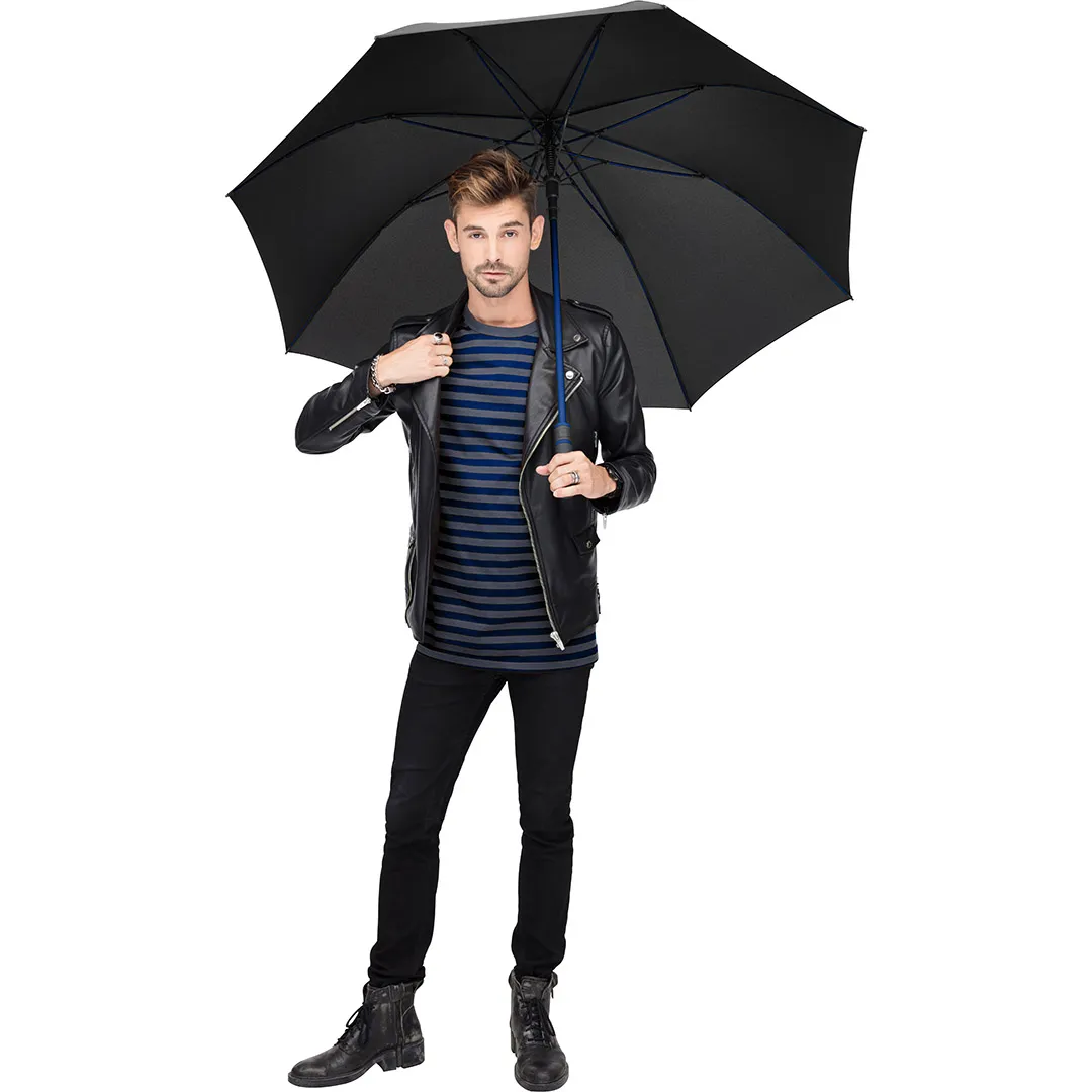 AC-Gästeschirm FARE® Style, schwarz-euroblau – Bild 4