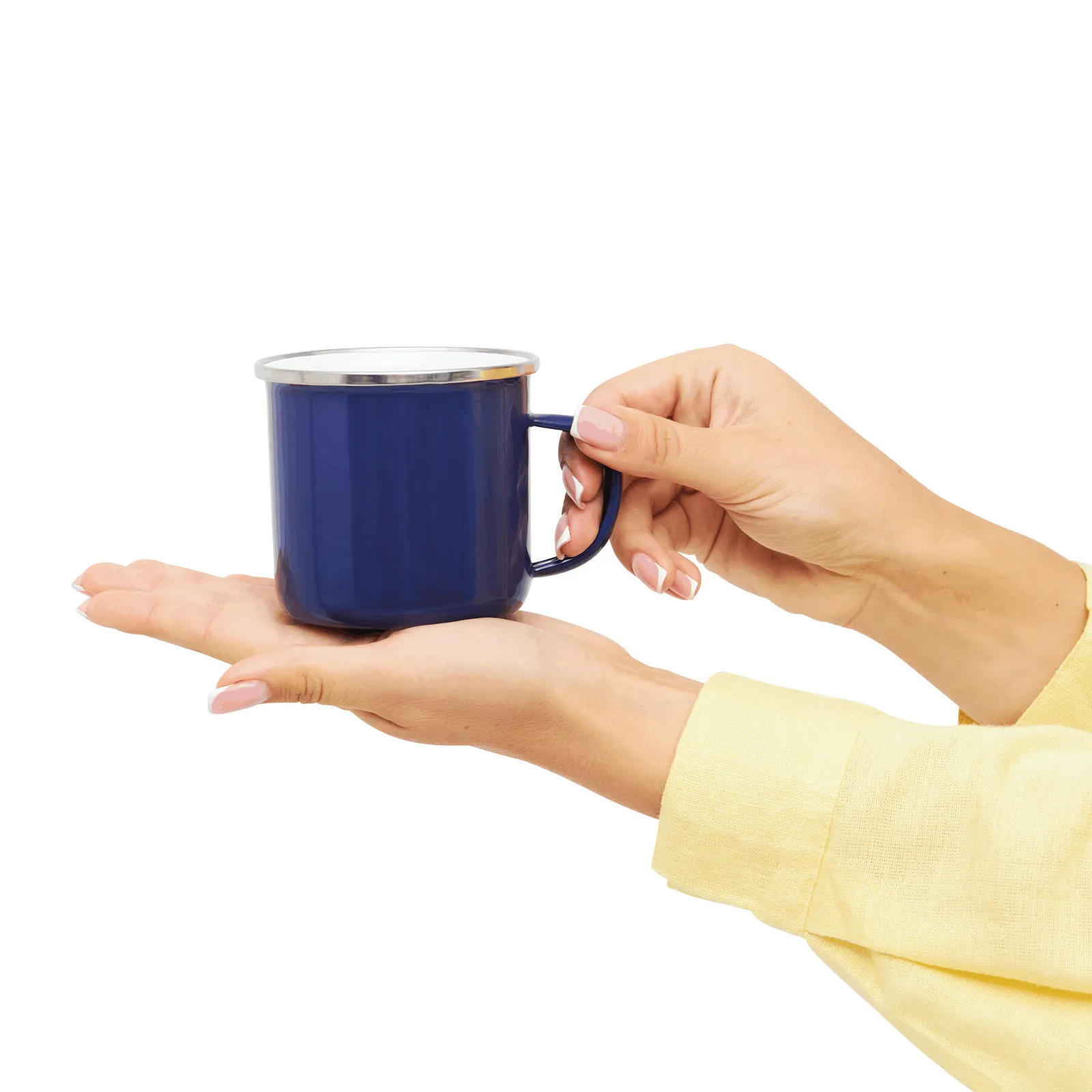 VINTAGE CUP - Emaille-Trinkbecher, blau – Bild 9