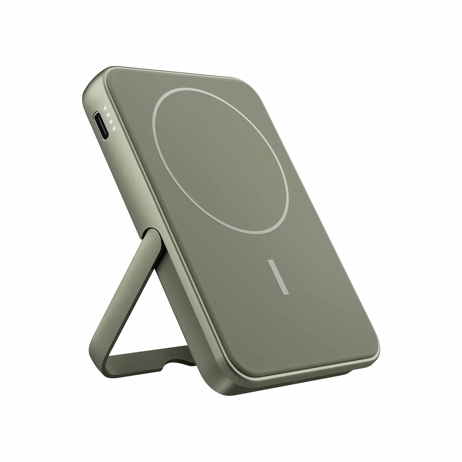 Fresh 'n Rebel Magnetische kabellose Powerbank 5000 mAh, Trockengrün – Bild 6