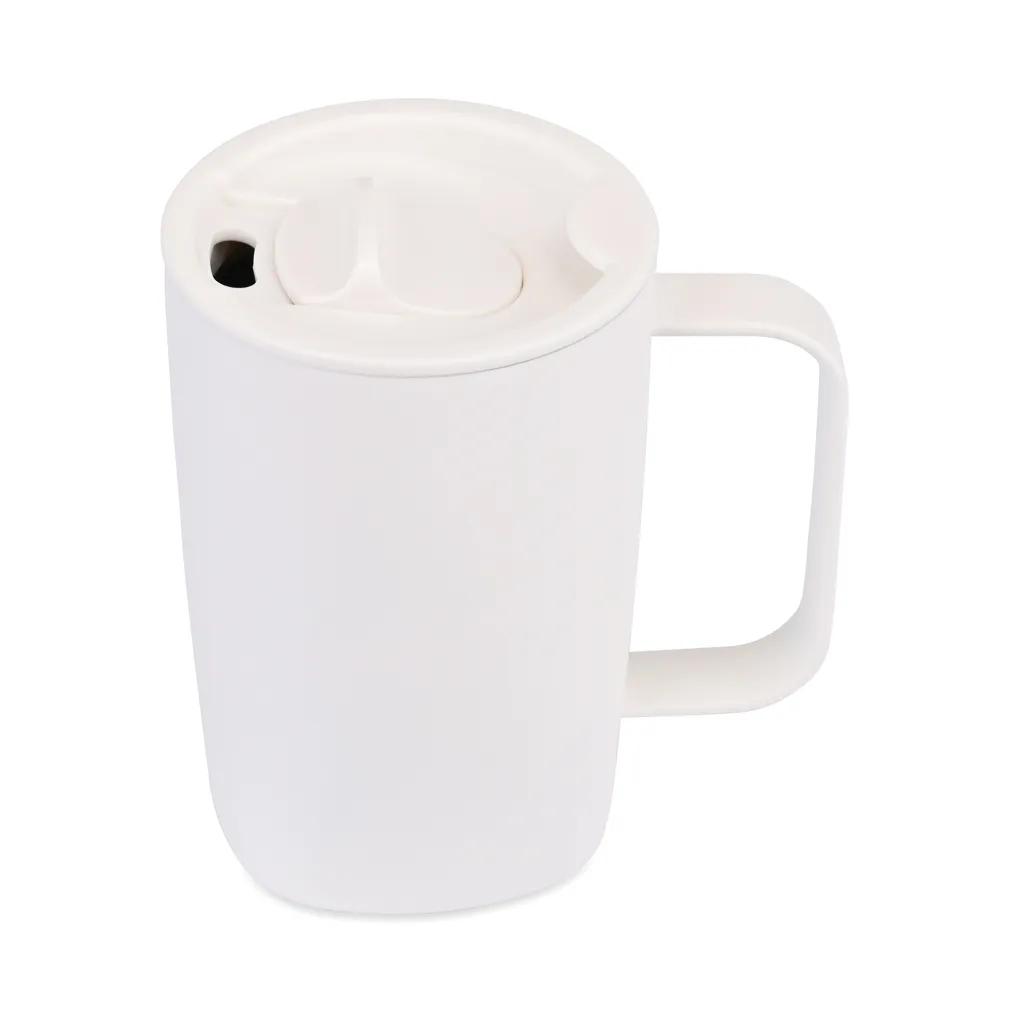Aviana™ Rowan RCS recycelter Becher 450ml, weiß – Bild 3