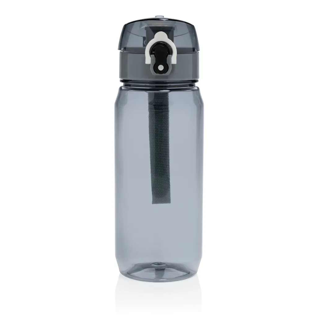 Yide RCS  rPET verschließbare Wasserflasche 600ml, schwarz – Bild 2