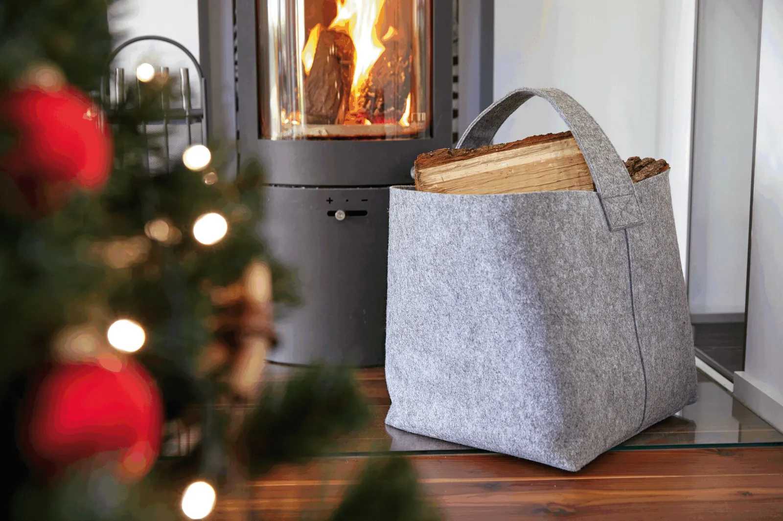 COSY - Kaminholz-Tasche grau, grau – Bild 8