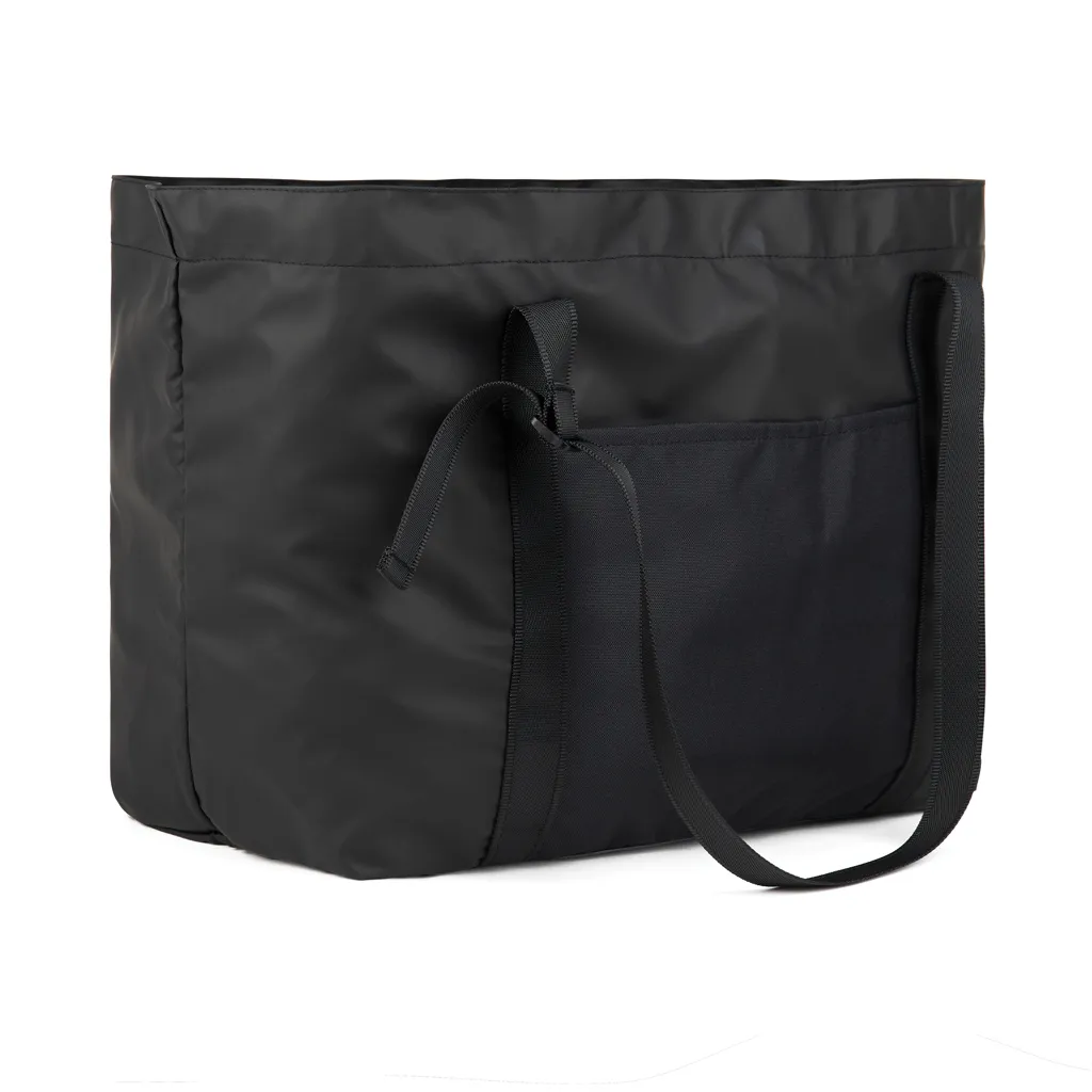 VINGA Livorno Maxi-Tasche aus GRS recyceltem Polyester, schwarz – Bild 3