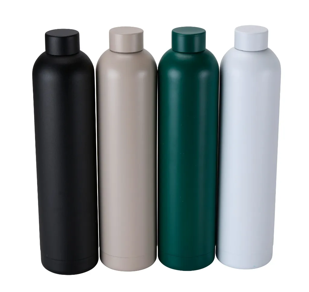 ALPINA Trinkflasche 1000ml, Black/White/Beige/Green – Bild 2