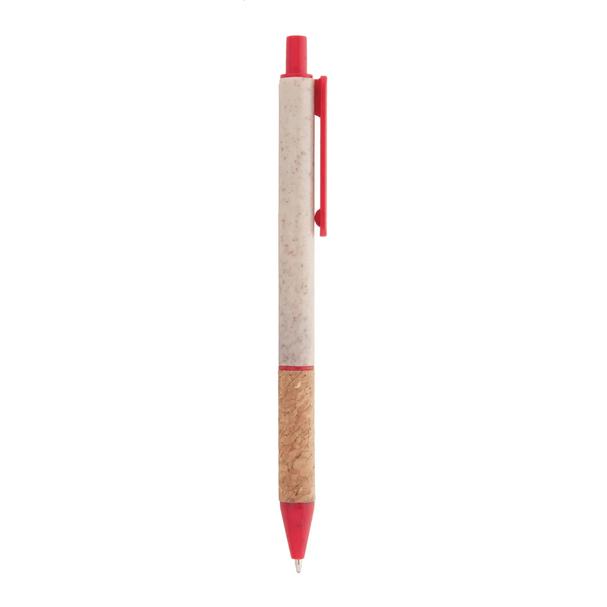 Kugelschreiber Corgy, rot, natur – Bild 3