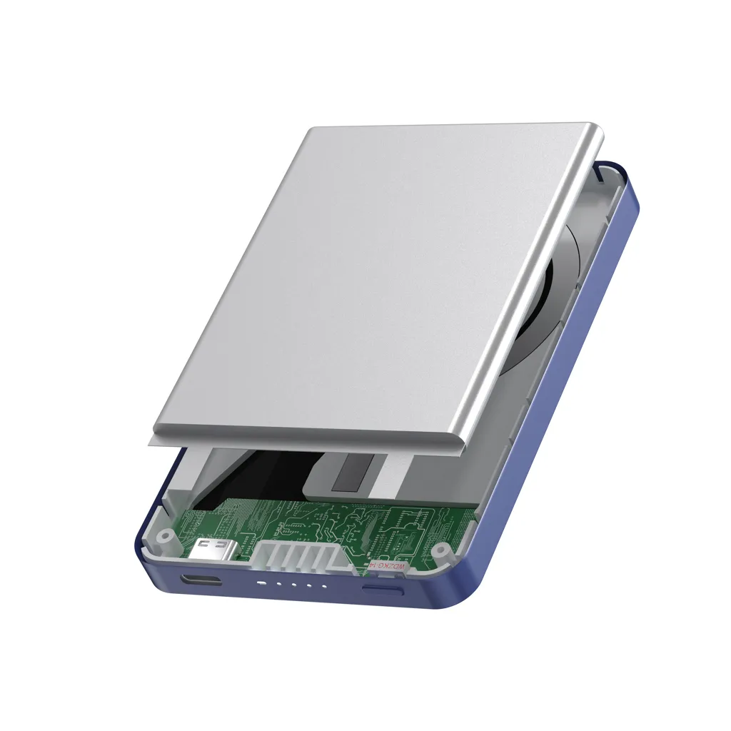 Urban Vitamin Marin 5.000mAh magnet. 15W Wireless Powerbank, blau – Bild 9