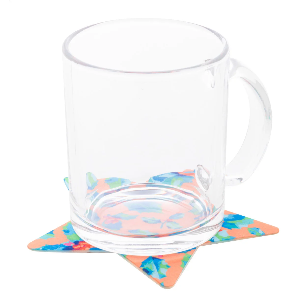 Individueller RPET Filzuntersetzer CreaFelt Drink Xmas, grau – Bild 4